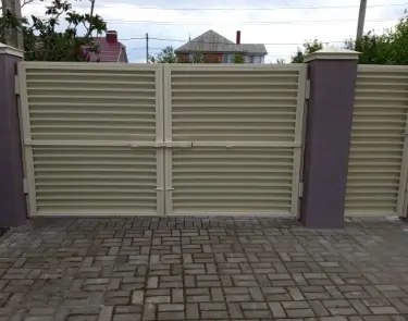 Распашные ворота с автоматикой в Бишкеке под ключ