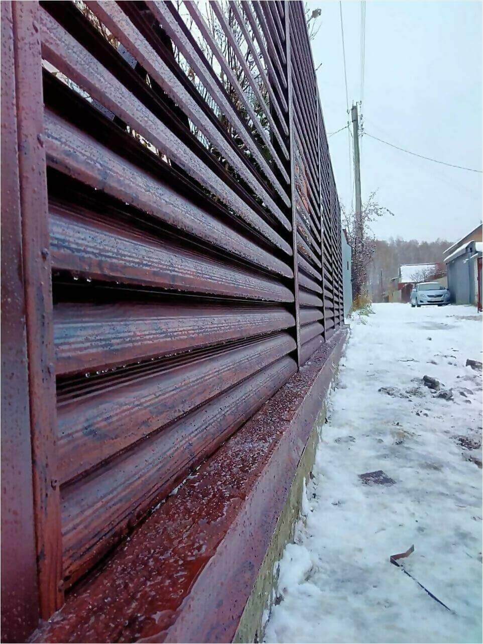 забор-жалюзи Каштан Красный фото3 в Бишкеке