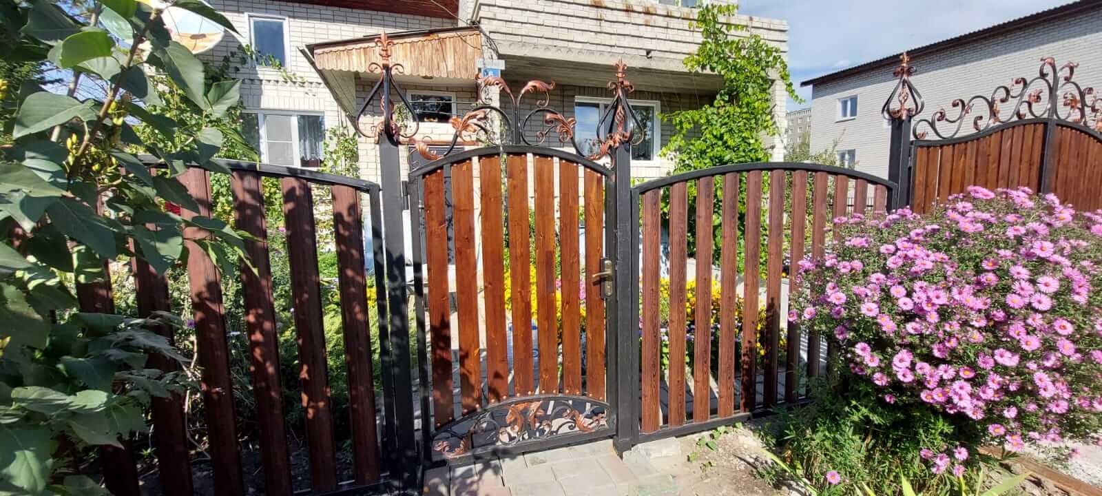 забор из штакетника каштан красный фото3 в Бишкеке